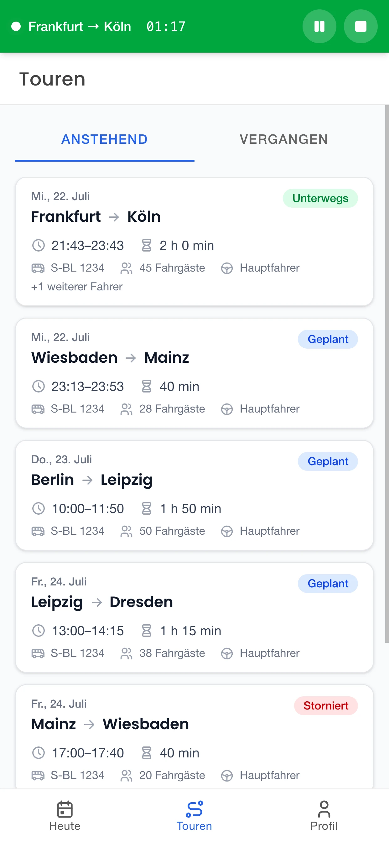Busly Fahrer App